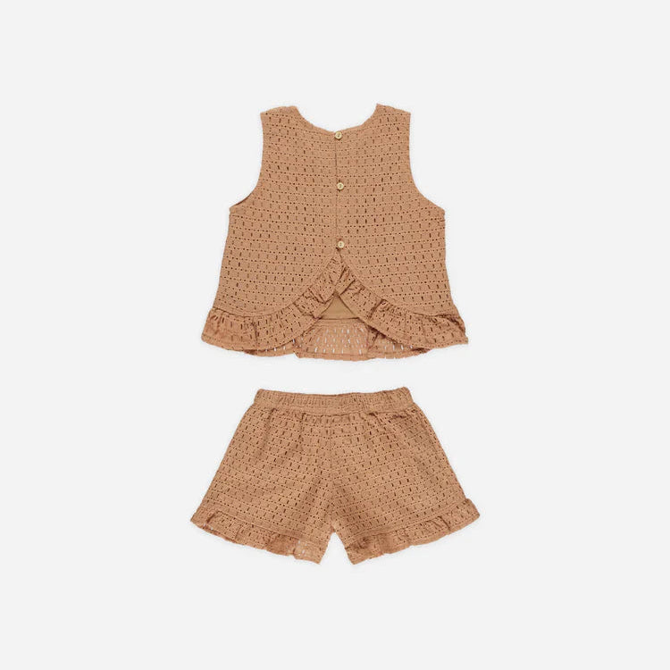 Ensemble Leonie Grapefruit 6-7Y | Rylee + Cru