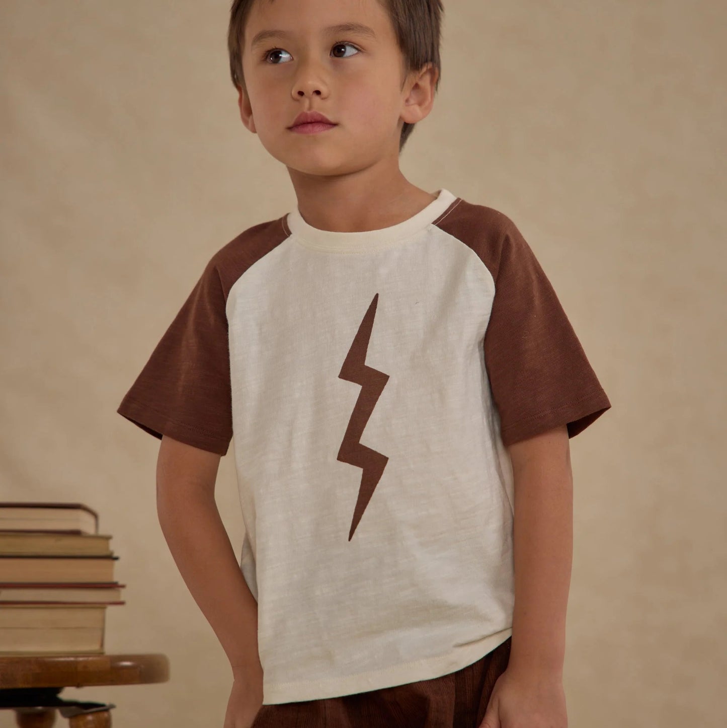 Raglan Short Sleeve Tee Bolt 6-7Y | Rylee + Cru