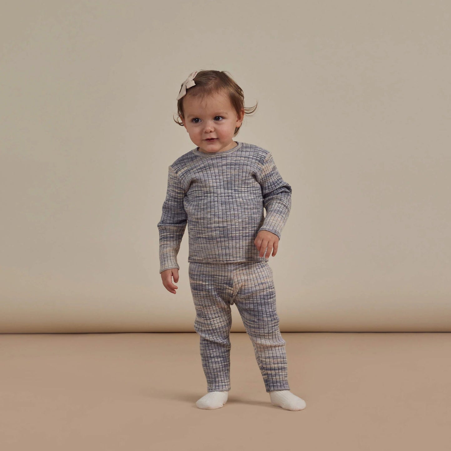 Chandail côtelé bleu 2-3 ans | Rylee + Cru