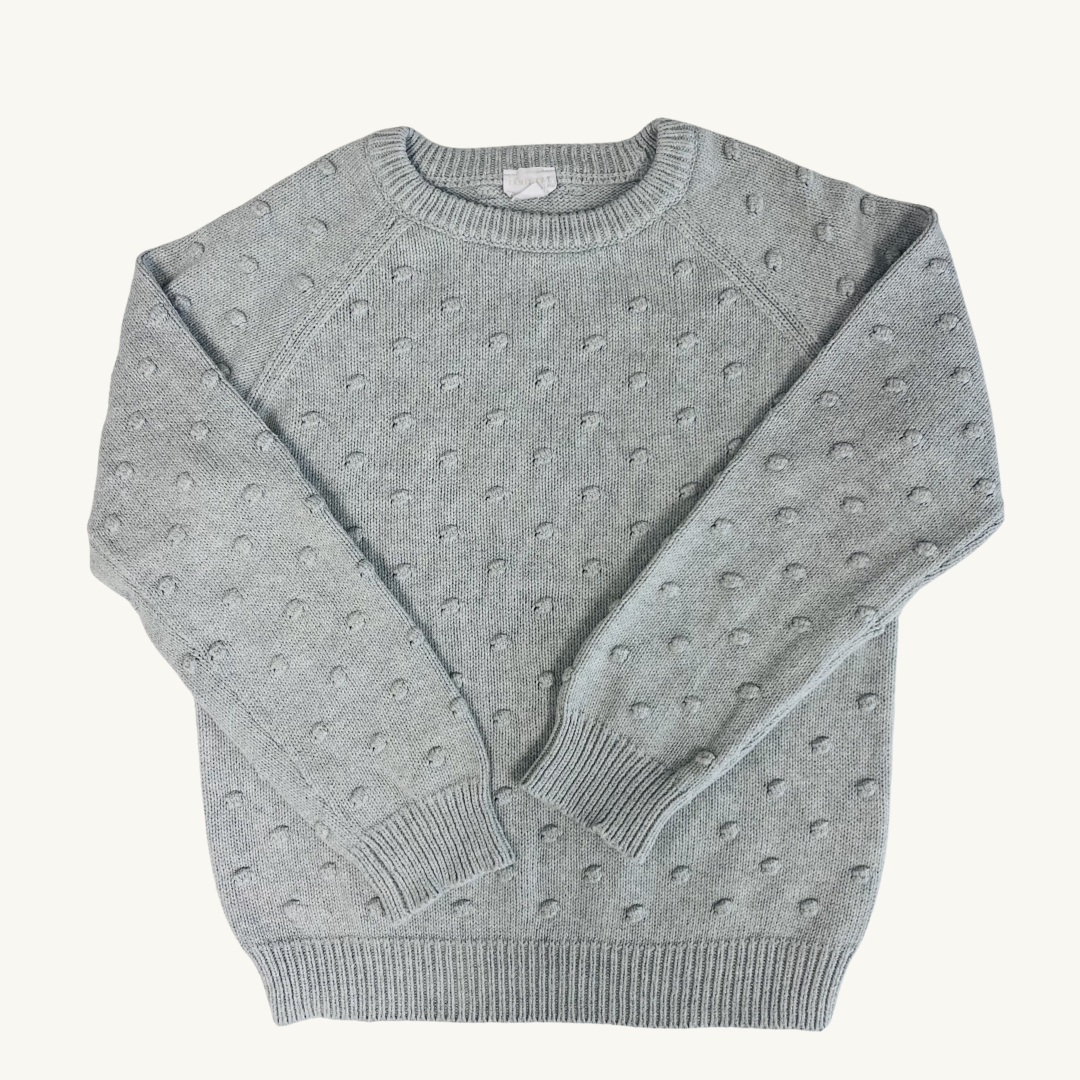 SH | Jaime Kay Dotty knit sweater aqua 6Y