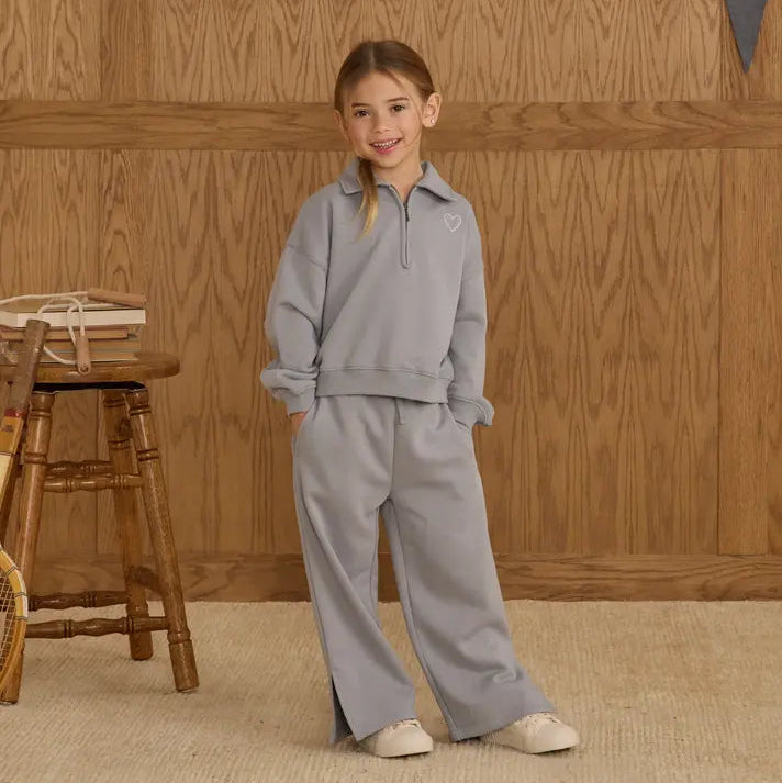 Hailey Sweatpant Dusty Blue 4-5Y | Rylee + Cru