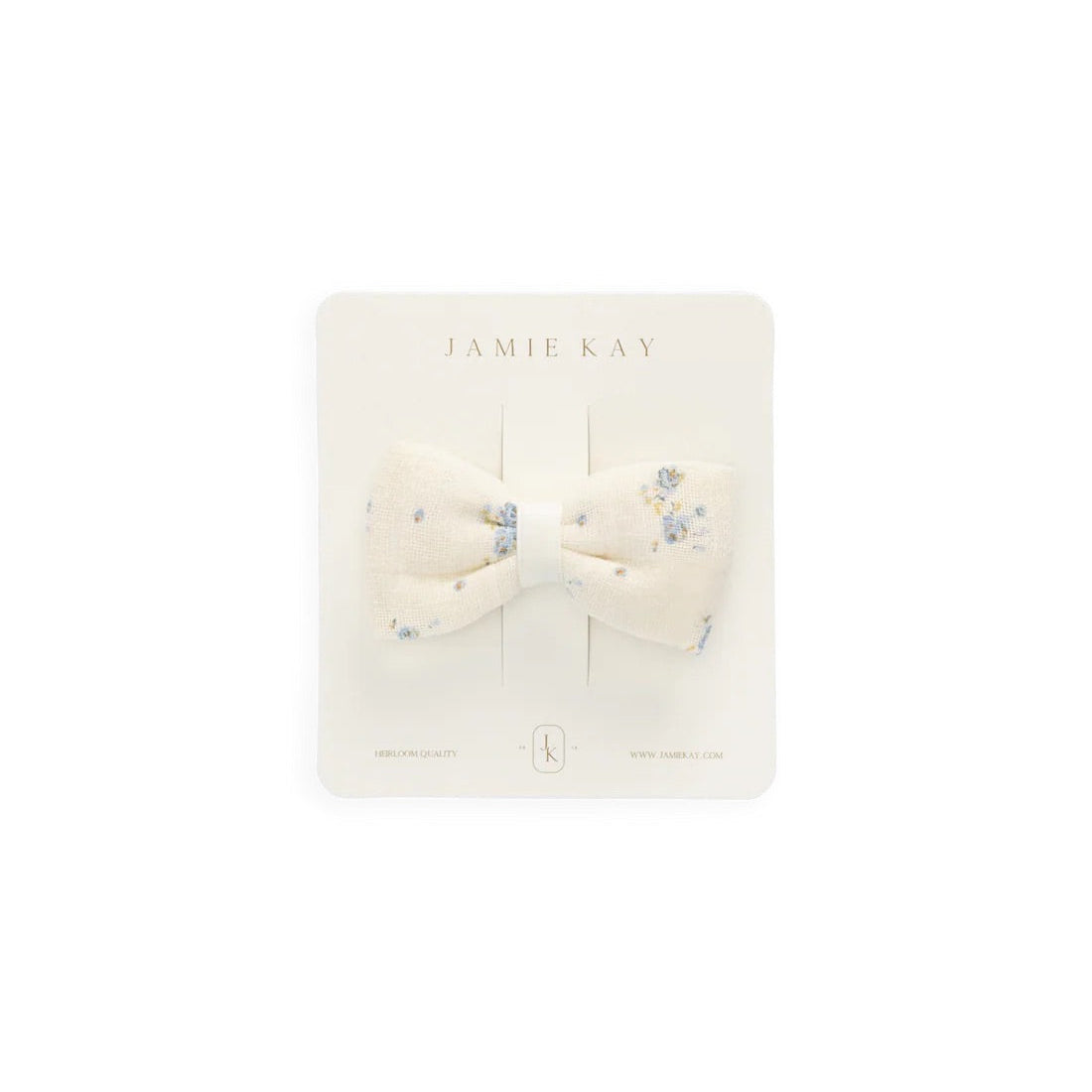 Organic Cotton Muslin Desiree Bow Molly Blue | Jamie Kay