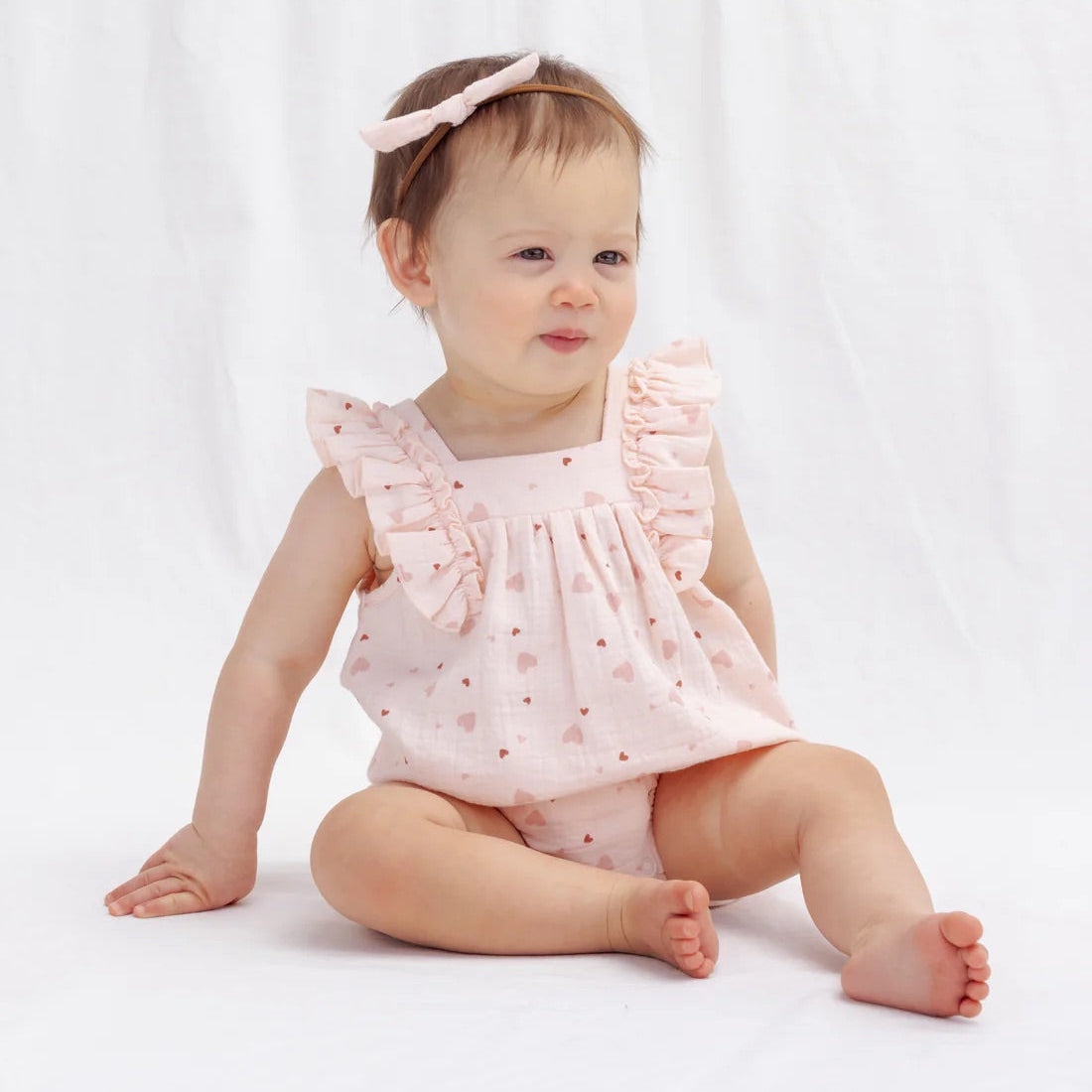 Maya Romper Heart Confetti | Quincy Mae