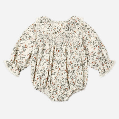 Callie romper Holiday Floral | Quincy Mae