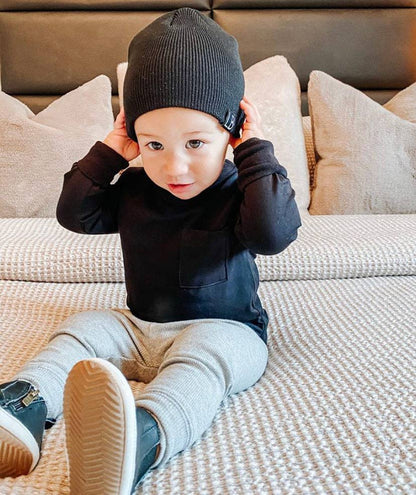 Long Sleeve Pocket Tee | Little Bipsy