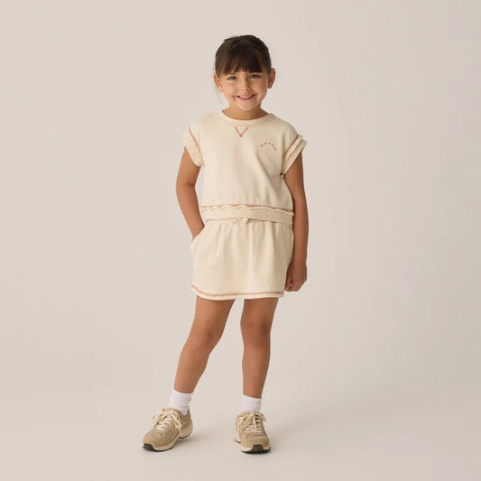 Volley Skirt + Victory Pullover Natural | Rylee + Cru