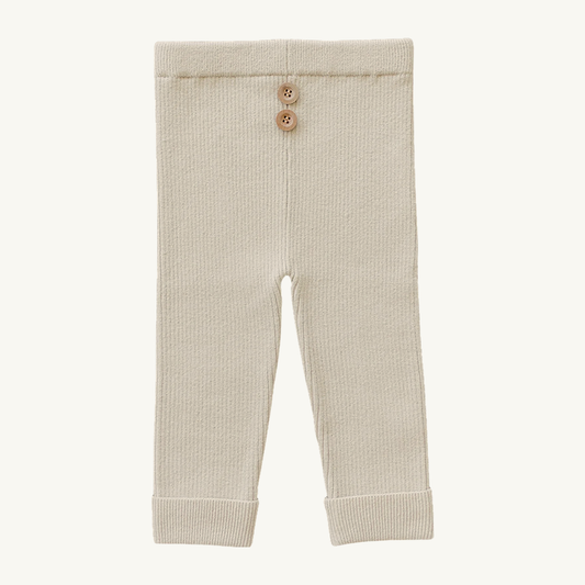 Legging de tricot Beige| Mebie Baby