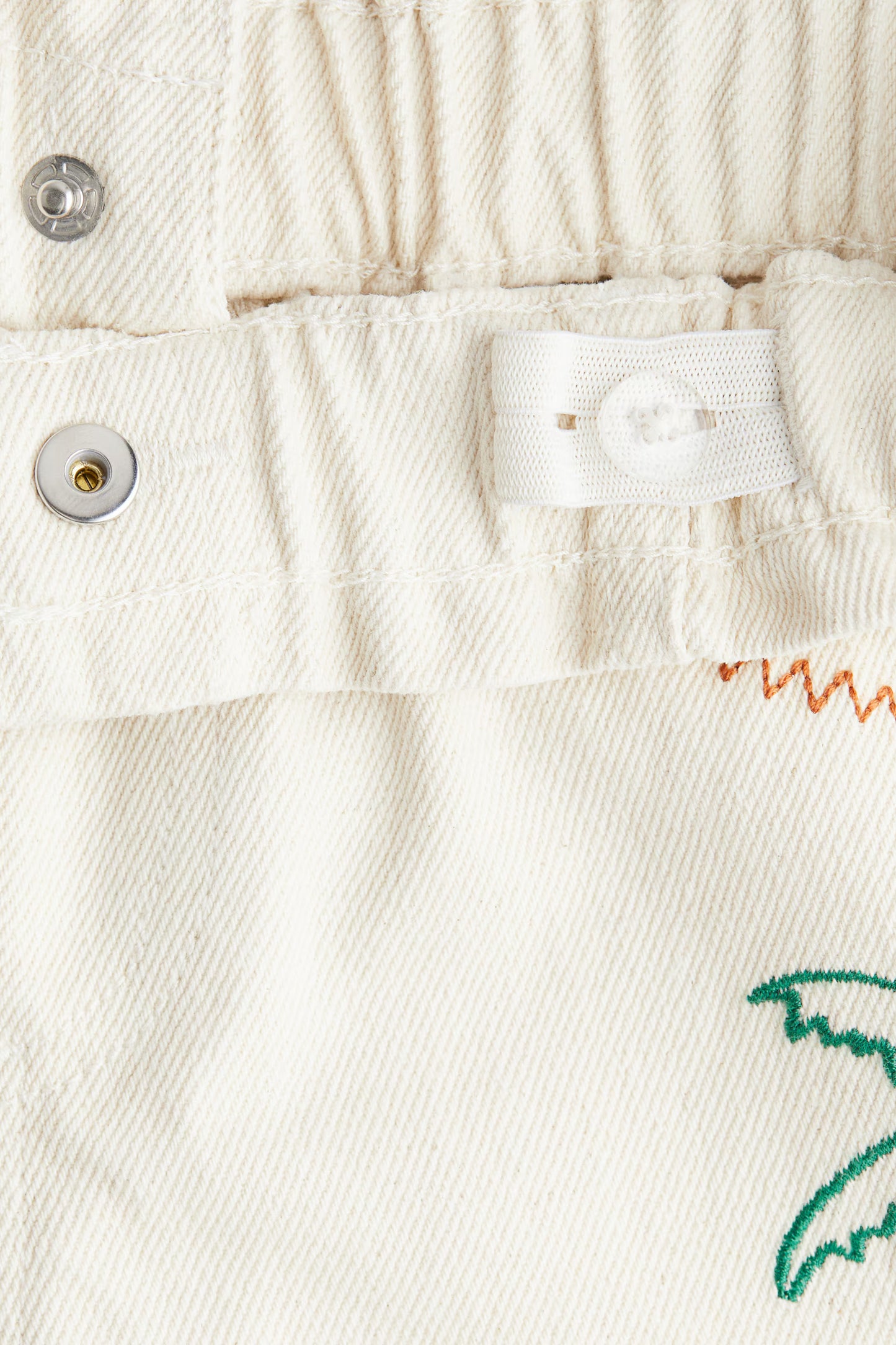 Cream denim shorts | Coniglio