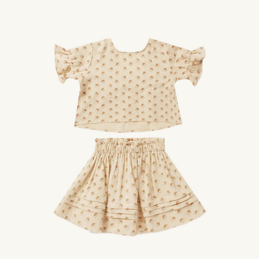 Ensemble Vintage Fleur 4-5 ans | Rylee + Cru