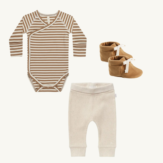 Ensemble 0-3 mois cannelle | Quincy Mae