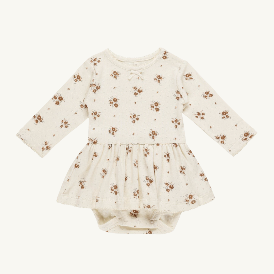 Robe cache-couche floral 18-24M | Quincy Mae