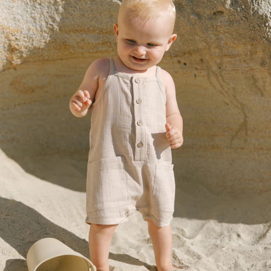 Oakley Romper Oat | Quincy Mae