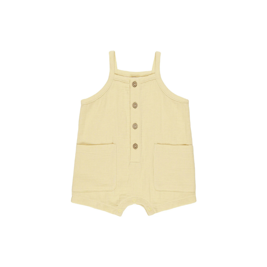 Oakley Romper Yellow | Quincy Mae
