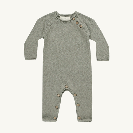 Combinaison tricot sauge | Quincy Mae