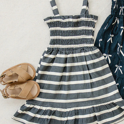 Stripe Linen Dress | Mebie