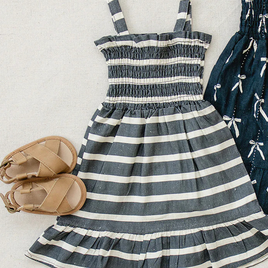 Stripe Linen Dress | Mebie