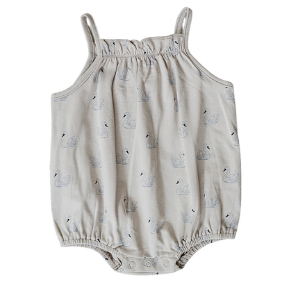 Swan Tank Bubble Romper | Mebie
