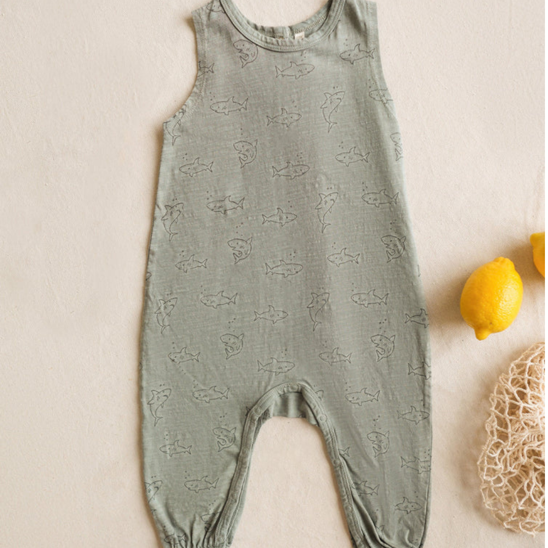 Mills Jumpsuit Sharks | Rylee + Cru