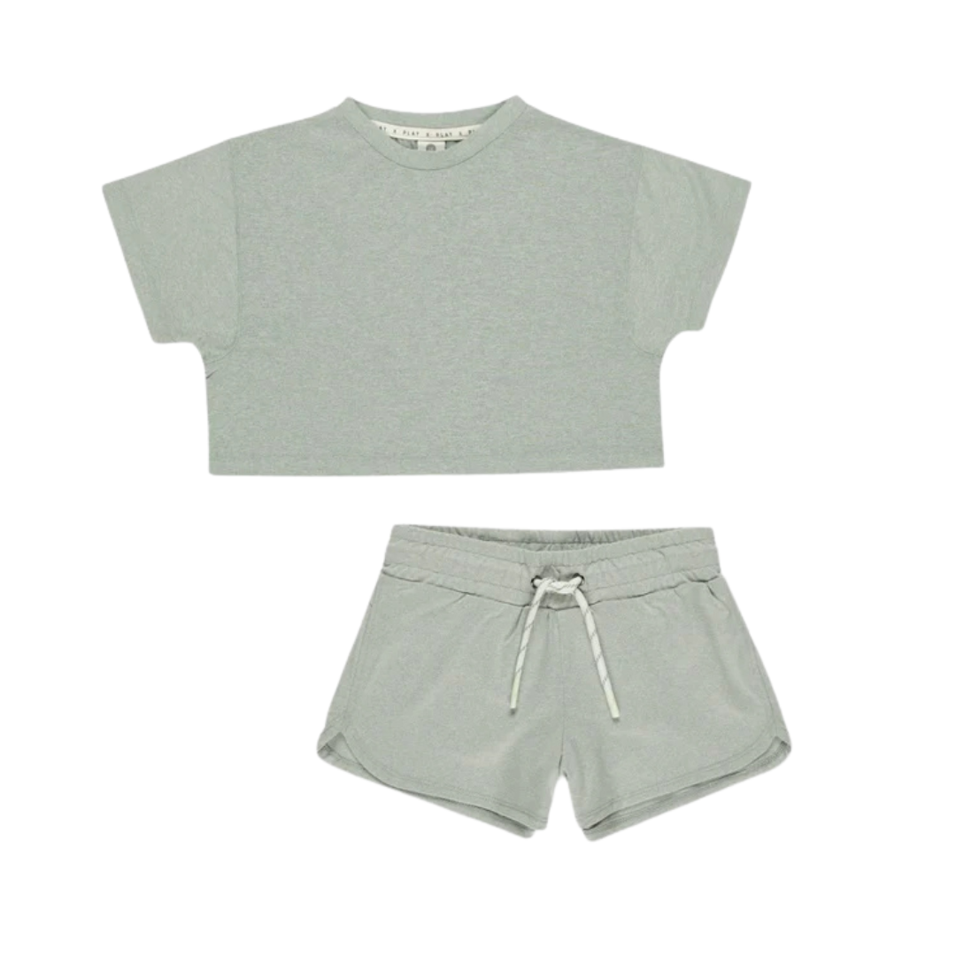 Ensemble short Heathered Seafoam | Rylee + Cru