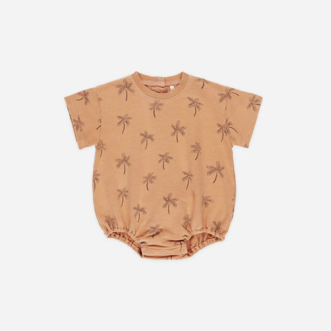Relaxed Bubble Romper Palms | Rylee + Cru