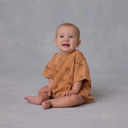 Relaxed Bubble Romper Palms | Rylee + Cru