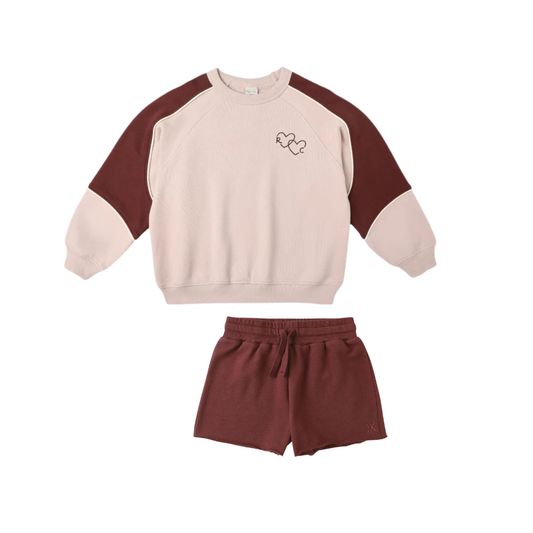 Paneled Burgundy Set | Rylee + Cru