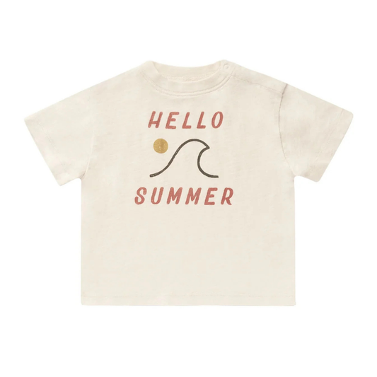 Basic tee Hello summer 18-24M | Rylee + Cru