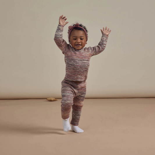 Ensemble côtelé prune 2-3 ans | Rylee + Cru