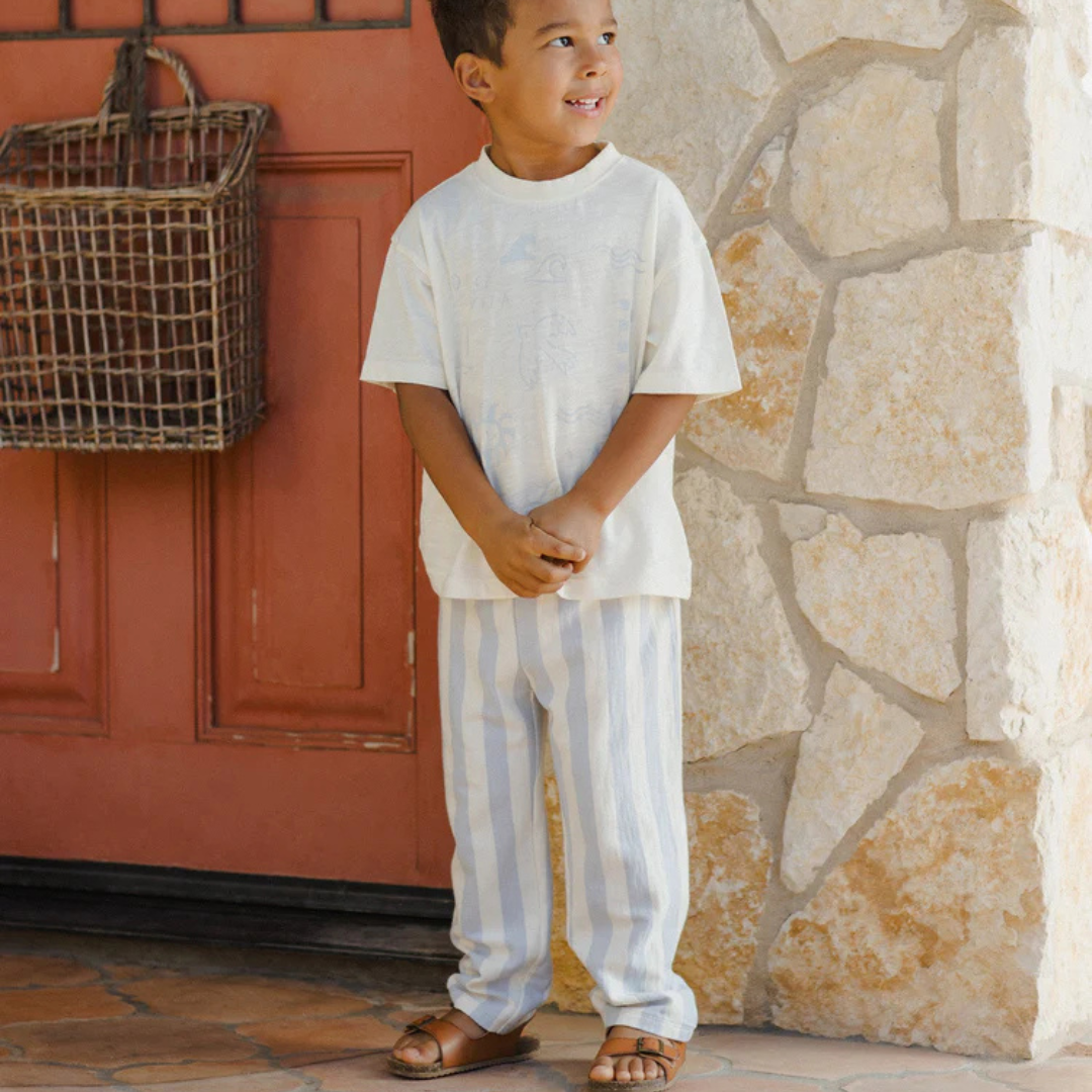 Rory Pant Blue stripe | Rylee + Cru