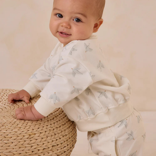 Birds Sweatshirt Set | Quincy Mae