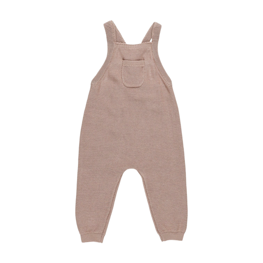 Salopette tricot mauve 18-24M | Quincy Mae