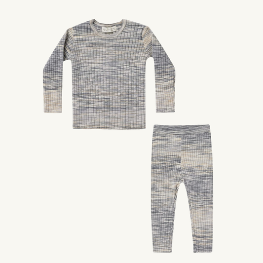 Ensemble côtelé bleu | Rylee + Cru
