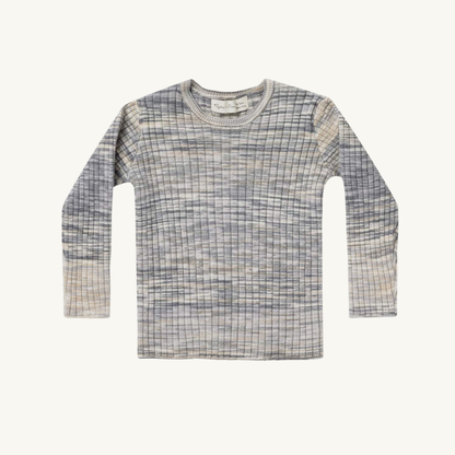 Blue Ribbed Sweater 2-3 Years | Rylee + Cru