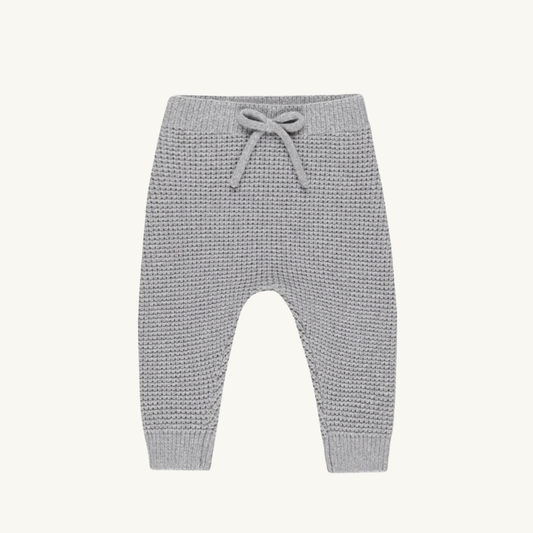 Pantalon tricot dusty blue