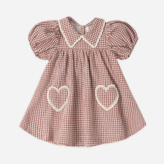 Coraline Dress Red Gingham | Quincy Mae