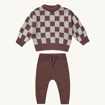 Plum Knit Set 18-24M | Rylee + Cru
