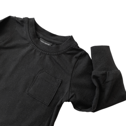 Long Sleeve Pocket Tee | Little Bipsy