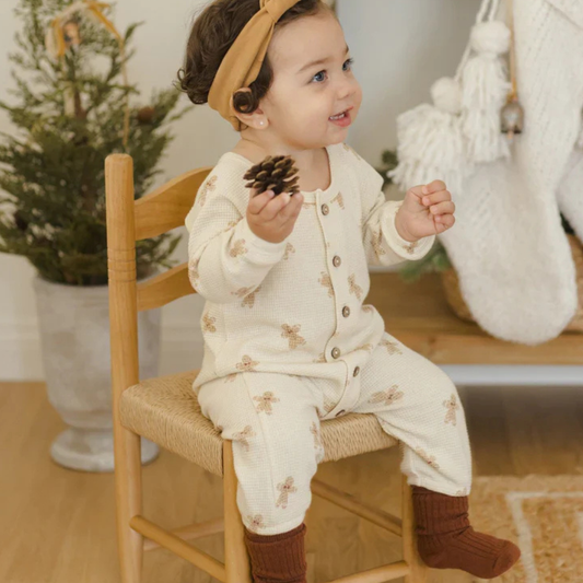 Jumpsuit gaufré pain d’épices | Quincy Mae