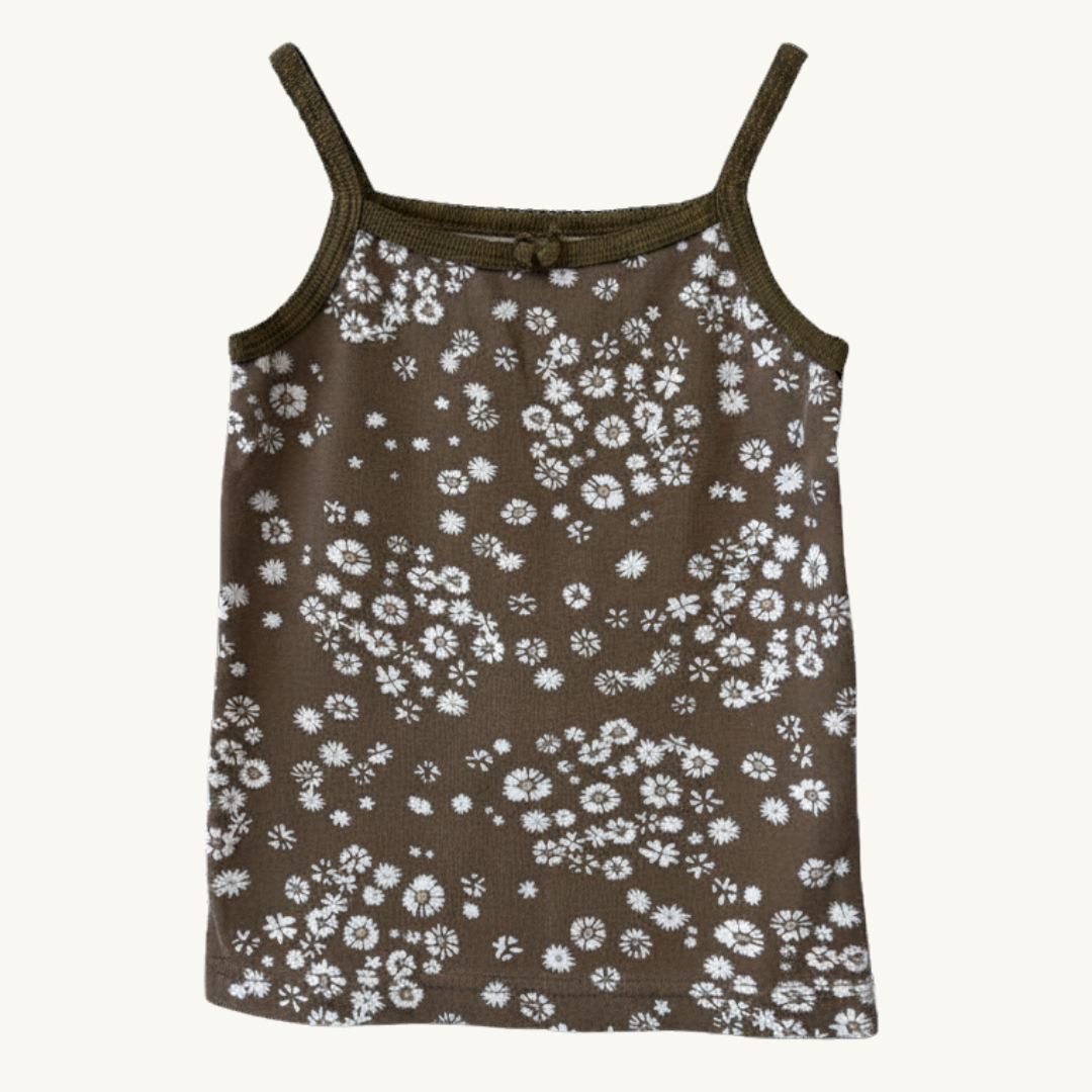 SH | JK tan floral singlet 3Y