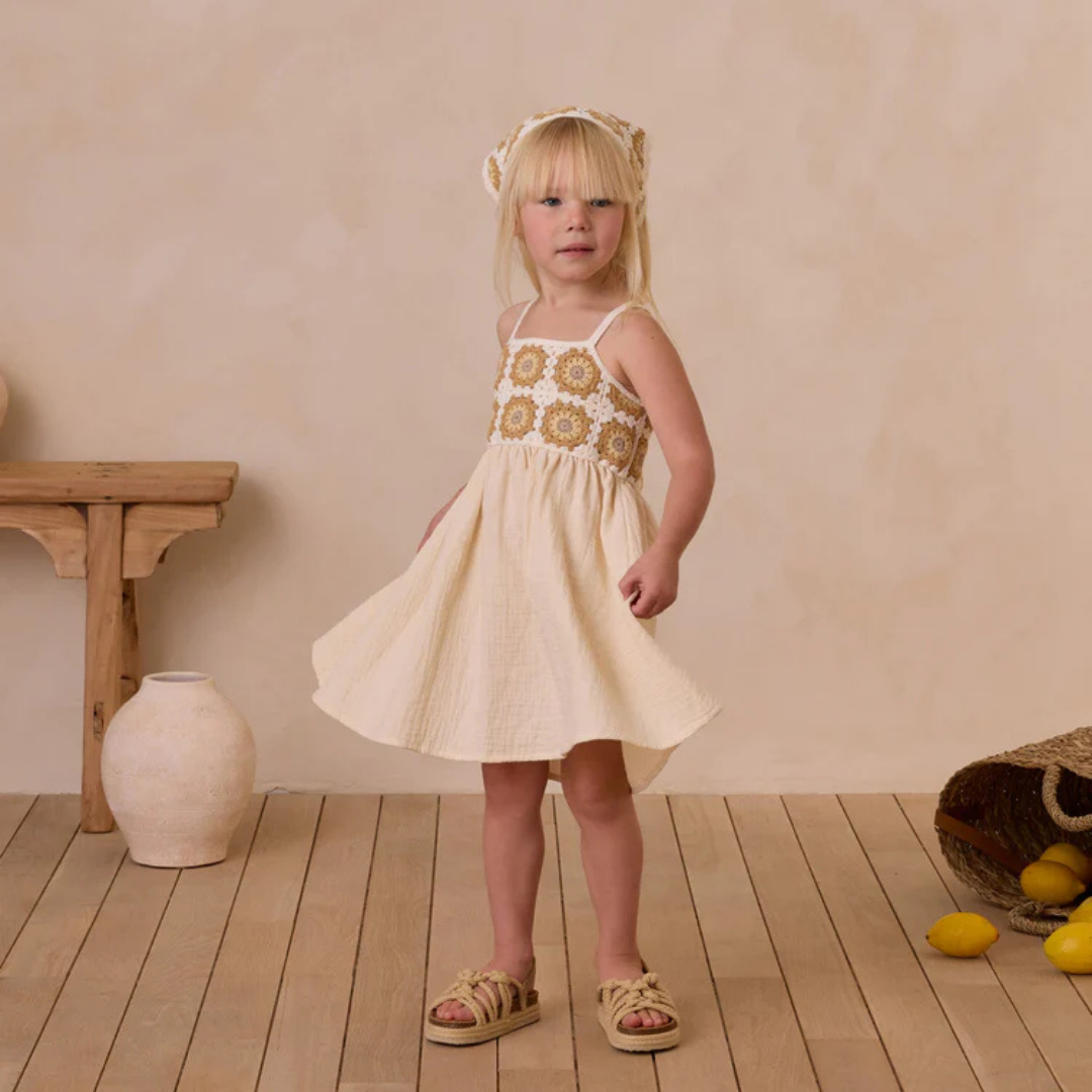 Crochet Marigold Daisy Dress | Rylee + Cru
