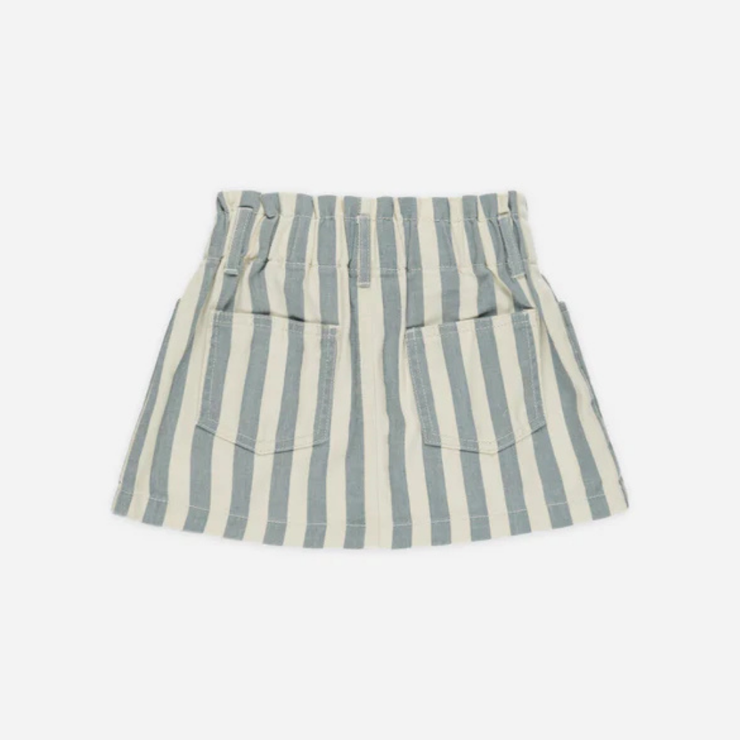Denin Ocean Stripe Skirt | Rylee + Cru