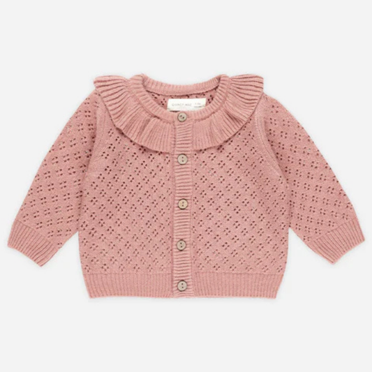 Cardigan tricot blush | Quincy Mae