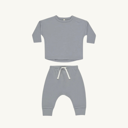 Ensemle cotton bio bleu | Quincy Mae