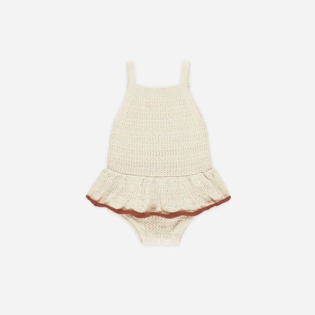 Romper Crochet Natural | Rylee + Cru