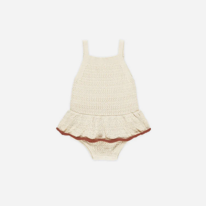 Romper Crochet Natural | Rylee + Cru