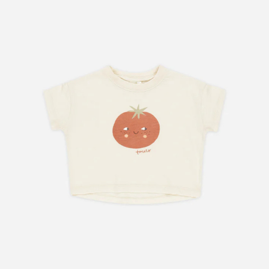 Boxy Tee Tomato | Rylee+ Raw