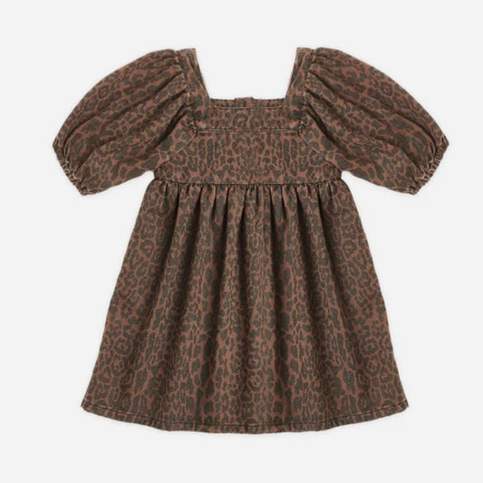 Gretta Babydoll Dress Leopard | Rylee + Cru