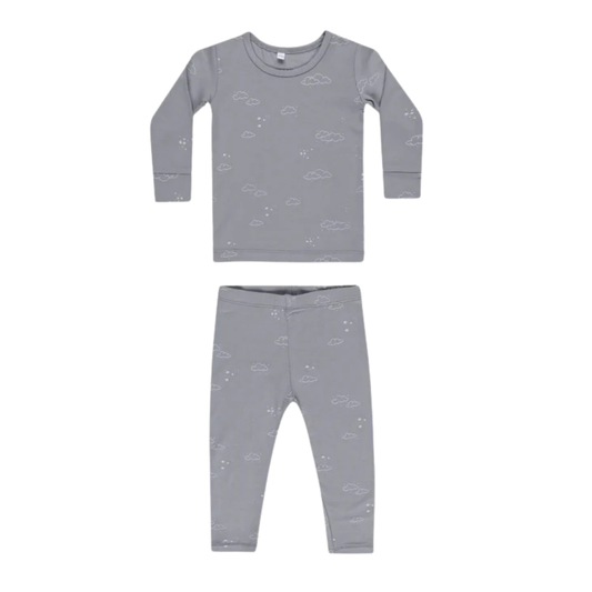 Pyjama bambou 2 pièces nuages | Quincy Mae