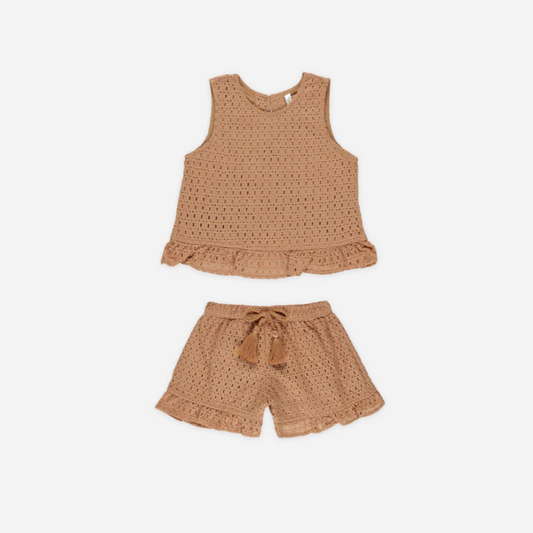 Leonie Grapefruit Set 6-7Y | Rylee + Cru