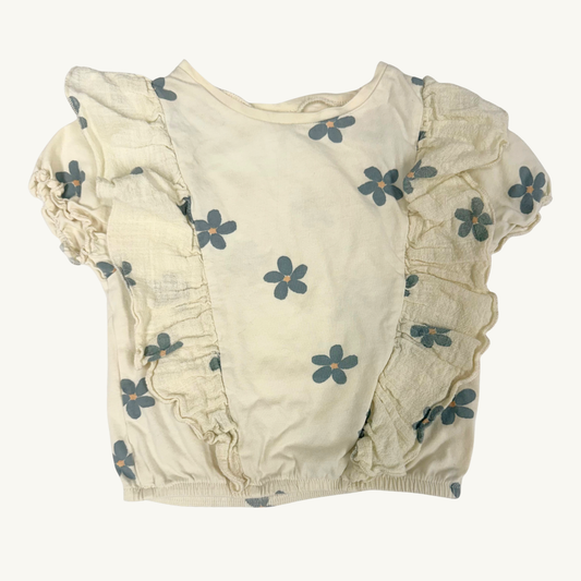 SH | Zara Daisy Ruffled tee 2-3Y